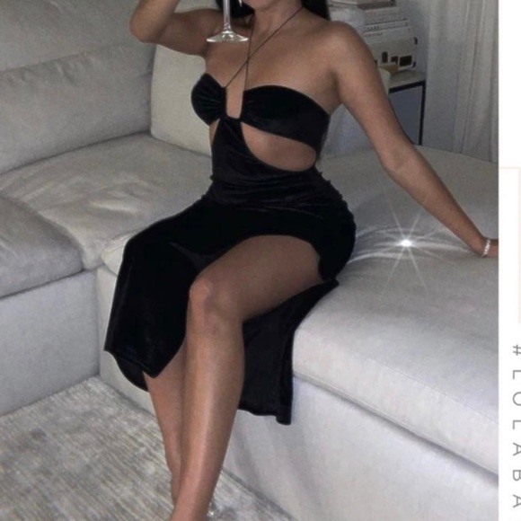 Black dress from Misslola, worn once for about 4 hours - Picture 3 of 3